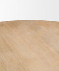 Terra 60" Light Brown Mango Wood Round Dining Table-4