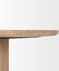 Terra 60" Light Brown Mango Wood Round Dining Table-5