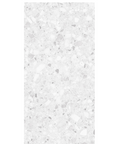 Matte white terrazzo tile