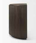 Terra Dark Brown Fluted Mango Wood Accent Cabinet-3