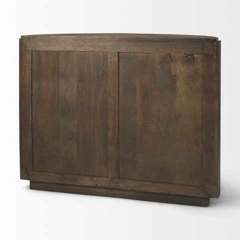 Terra Dark Brown Fluted Mango Wood Accent Cabinet-4