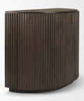 Terra Dark Brown Fluted Mango Wood Accent Cabinet-5