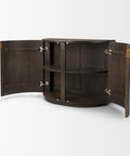 Terra Dark Brown Fluted Mango Wood Accent Cabinet-6