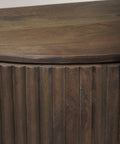 Terra Dark Brown Fluted Mango Wood Accent Cabinet-7