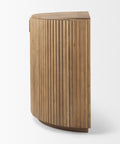 Terra Light Brown Fluted Mango Wood Accent Cabinet -3