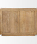 Terra Light Brown Fluted Mango Wood Accent Cabinet -4