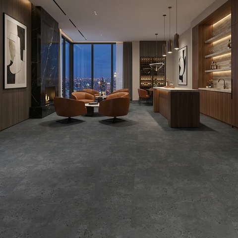 Terrazzo Grey Waterproof 5.5mm Vinyl Flooring