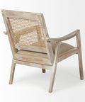 Teryn Cream Fabric Cane Back Accent Chair -3