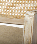Teryn Cream Fabric Cane Back Accent Chair -6