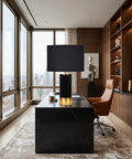 The Tuxedo Black and Gold Ceramic Table Lamp