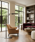 Thiva Plated Bronze Floor Lamp 