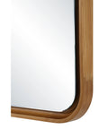 Natural Wood Modern Wall Mirror-3