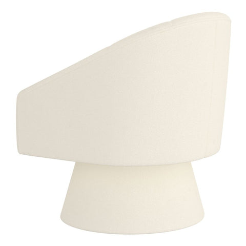 Tilsy Ivory Boucle Swivel Accent Chair-3