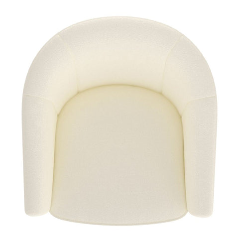 Tilsy Ivory Boucle Swivel Accent Chair-5