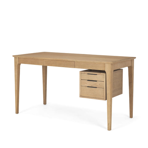Tino Solid Oak Wood Desk-1