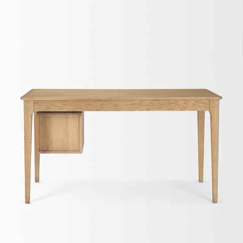 Tino Solid Oak Wood Desk-5