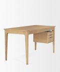 Tino Solid Oak Wood Desk-6