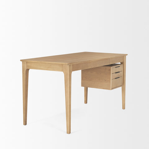 Tino Solid Oak Wood Desk-6