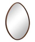 Tivoli Walnut Wood Modern Wall Mirror Set of 2-2