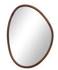 Tivoli Walnut Wood Modern Wall Mirror Set of 2-3