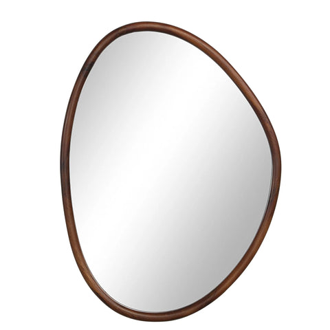 Tivoli Walnut Wood Modern Wall Mirror Set of 2-3