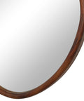 Tivoli Walnut Wood Modern Wall Mirror Set of 2-4