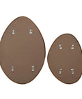 Tivoli Walnut Wood Modern Wall Mirror Set of 2-5