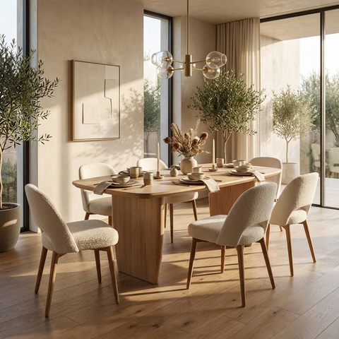 Tonic Solid Oak Dining Table