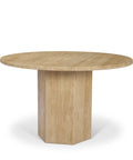Torreno 42" Travertine Round Dining Table -1