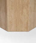 Torreno 42" Travertine Round Dining Table -6