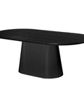 Tovas Black Oak Oval Dining Table-1