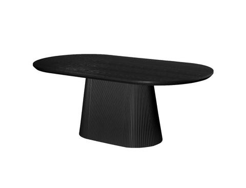 Tovas Black Oak Oval Dining Table-1