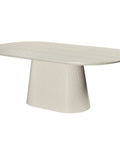 Tovas Ivory Oak Oval Dining Table-1