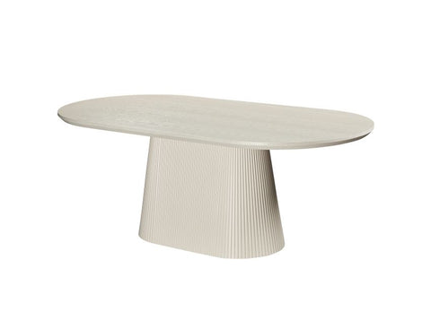 Tovas Ivory Oak Oval Dining Table-1