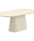 Tovas Ivory Oak Oval Dining Table-2