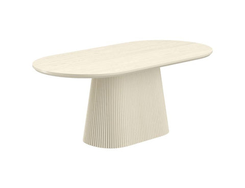 Tovas Ivory Oak Oval Dining Table-2