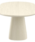 Tovas Ivory Oak Oval Dining Table-3