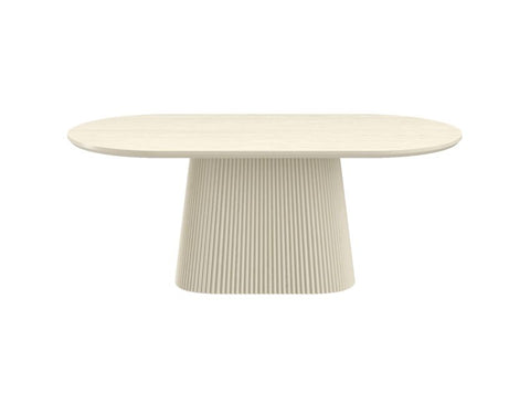 Tovas Ivory Oak Oval Dining Table-4