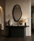 modern wood wall mirror