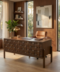 Trellyn Brown Solid Mango Wood Desk 