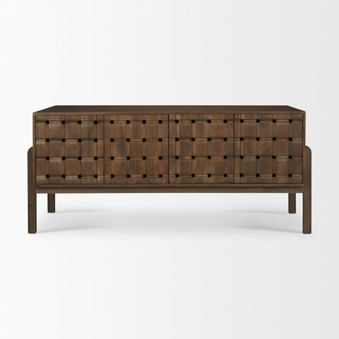 Trellyn Brown Solid Mango Wood Desk -4