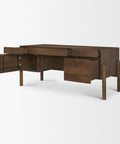 Trellyn Brown Solid Mango Wood Desk -6
