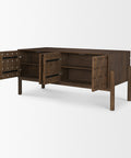 Trellyn Brown Solid Mango Wood Desk -7