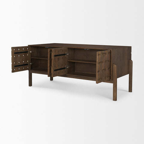 Trellyn Brown Solid Mango Wood Desk -7