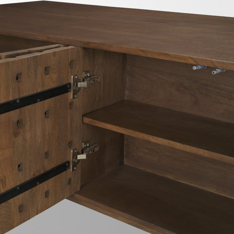 Trellyn Brown Solid Mango Wood Desk -9