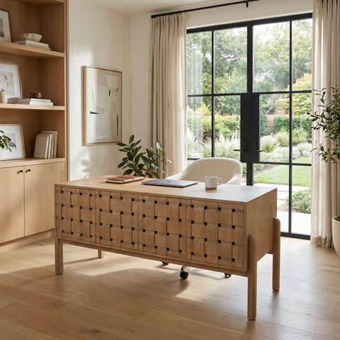 Trellyn Solid Mango Wood Desk 