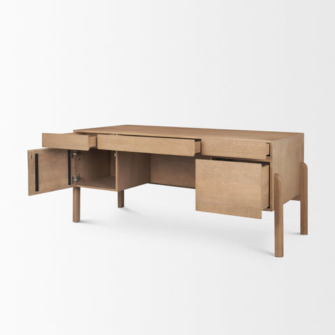 Trellyn Solid Mango Wood Desk -6