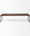 Trestman III Mango Wood and Iron Bench -2