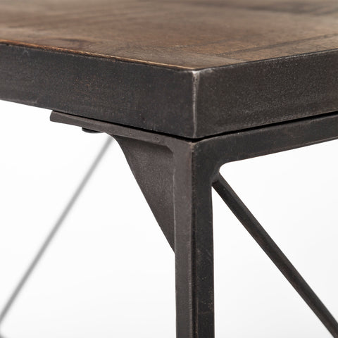 Trestman III Mango Wood and Iron Bench -6