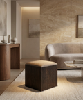 Tristan Brown Herringbone Stool 